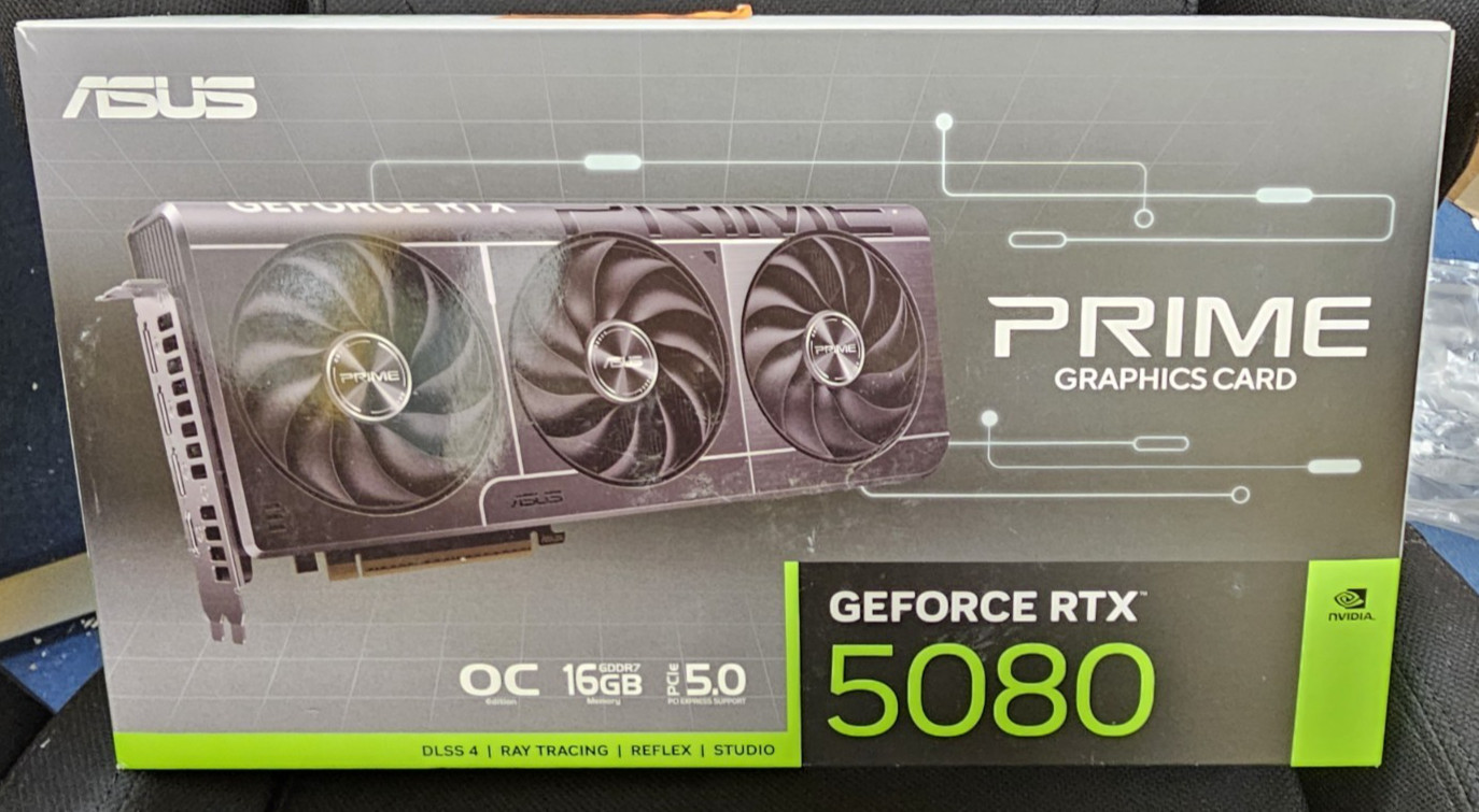 ASUS - PRIME NVIDIA GeForce RTX 5080 16GB GDDR7 PCI Express 5.0 Graphics Card