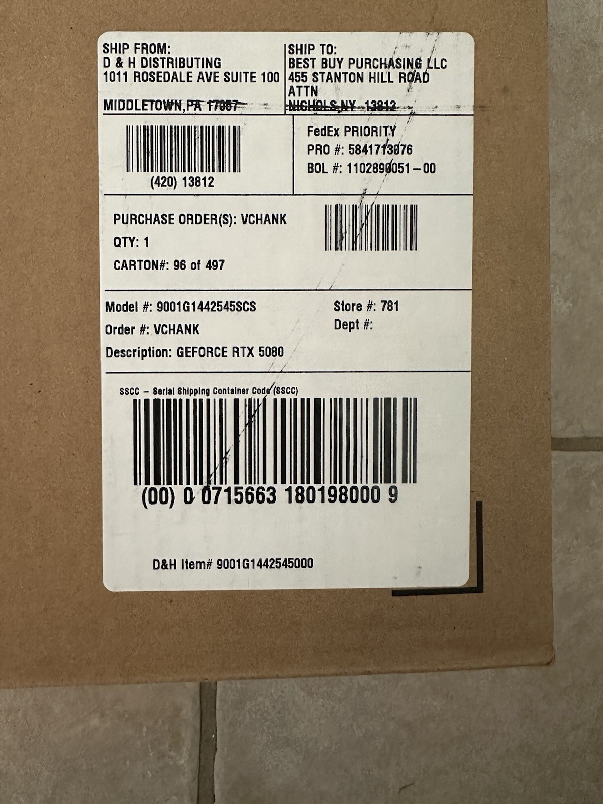 NVIDIA GeForce RTX 5080 FE Founders Edition 16GB GDDR7 Graphics Card - Sealed