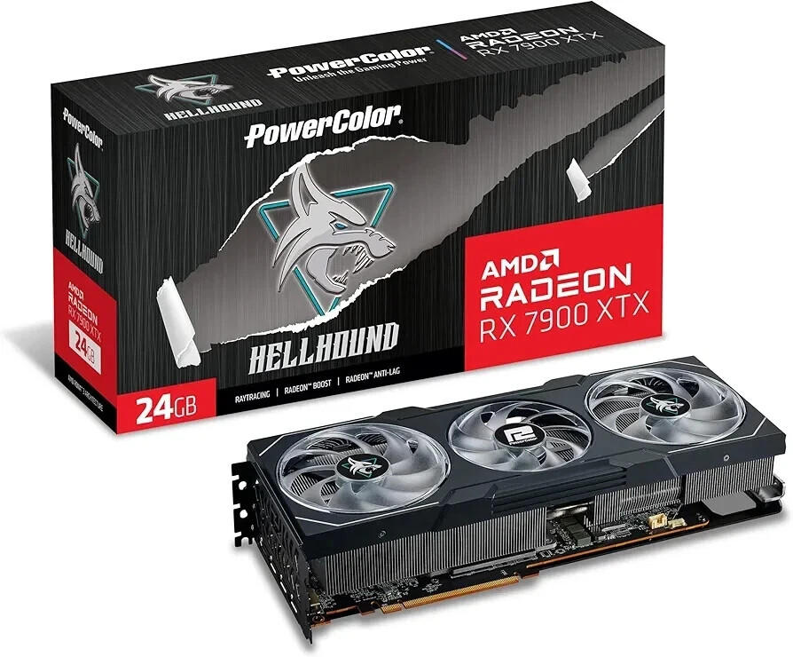 PowerColor Hellhound AMD Radeon RX 7900 XTX 24GB GDDR6 Graphics Card(New No Box)