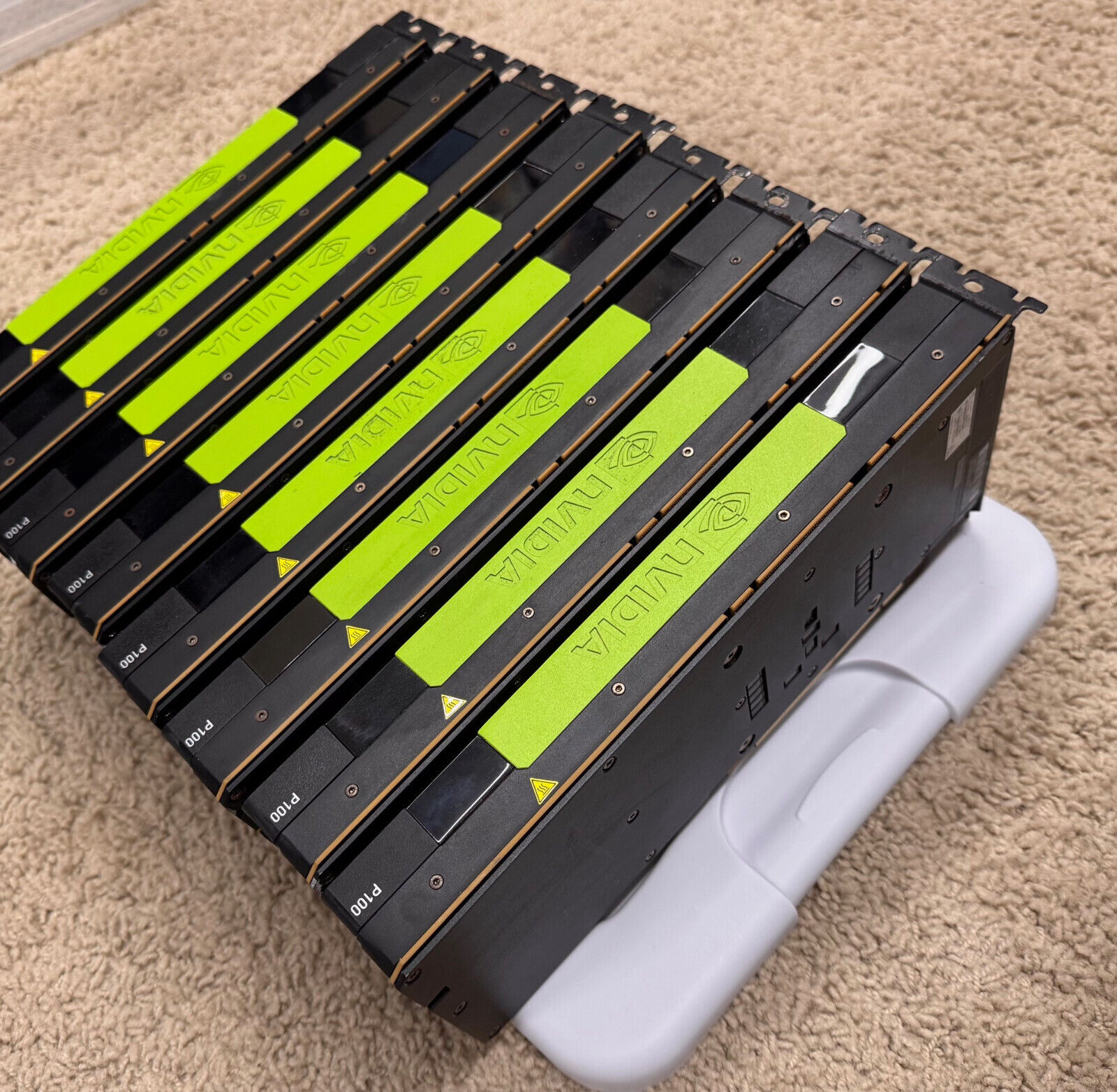 Set of 8 NVIDIA Tesla P100 16GB GPUs with 128 GB total VRAM, Tested Working