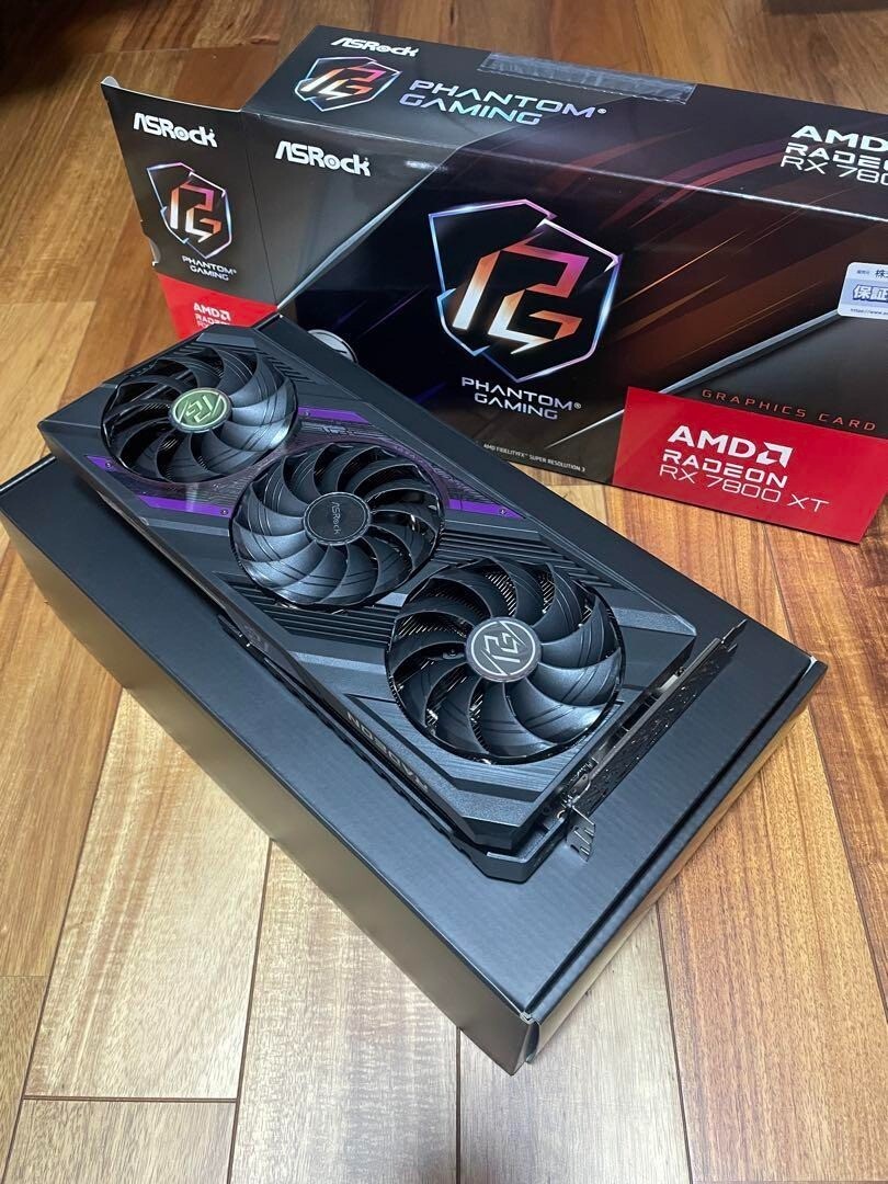 ASRock Radeon RX 7800 XT Phantom Gaming OC 16GB Graphics Card GPU AMD GPU